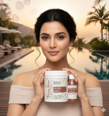 BEAUTY WALLET ROSE WAX WITH AFTER WAX QUENCH