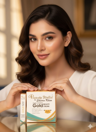 BEAUTY WALLET DOUBLE WHITENING GOLD  BEAUTY CREAM ( VISIBLY FAIRER SKIN & DRAK SPOT REDUCTION)